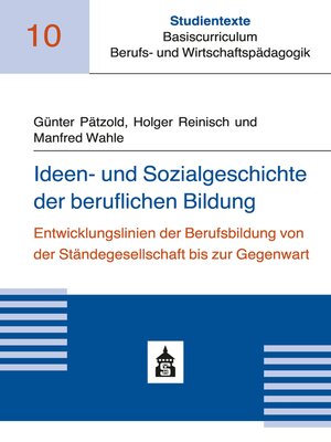 cover image of Ideen- und Sozialgeschichte der beruflichen Bildung